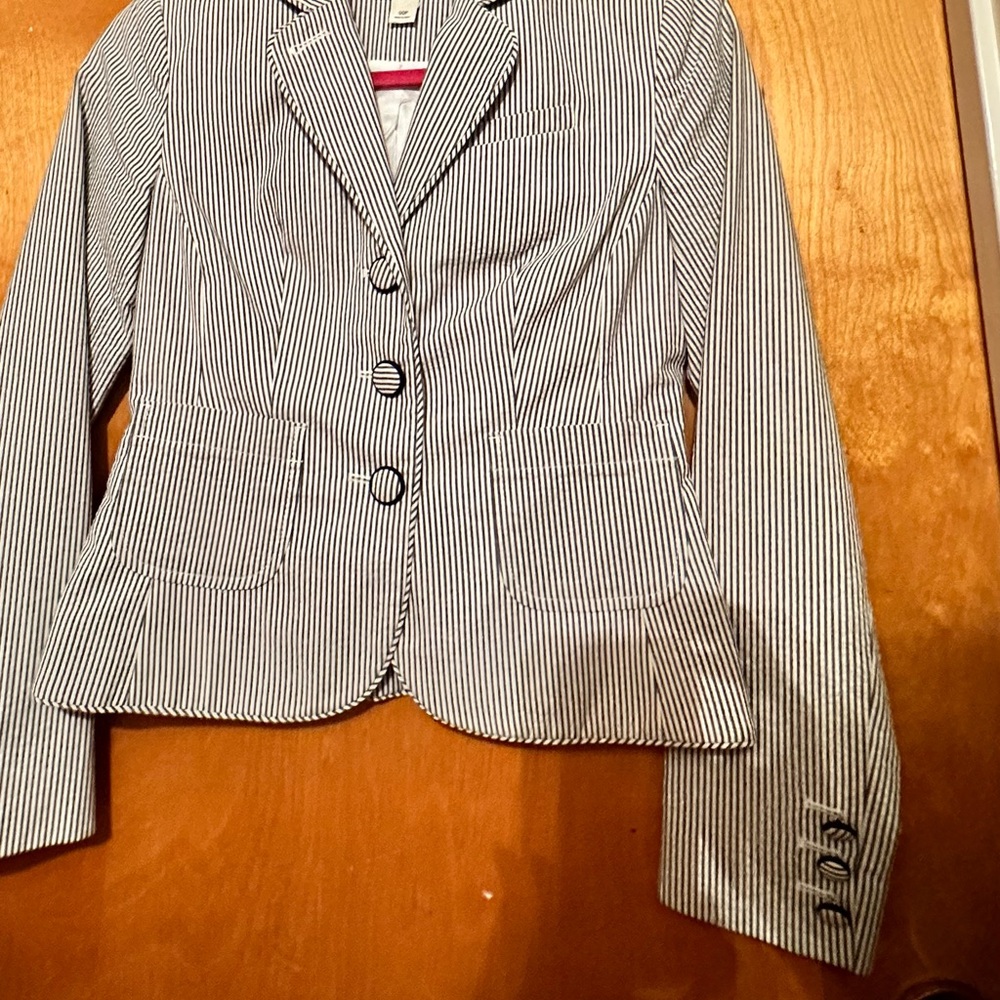 Loft. Stripe jacket.